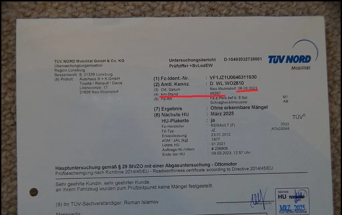 Renault Scenic cena 30900 przebieg: 100000, rok produkcji 2012 z Zaklików małe 254